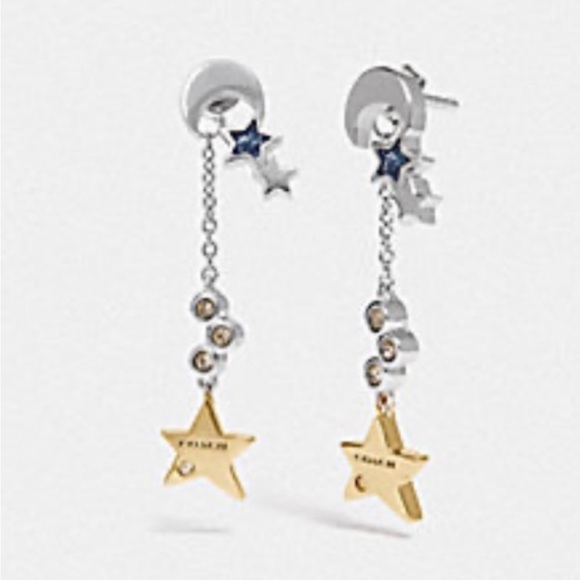 Coach Star Cluster Drop Earrings - Picture 1 of 7
